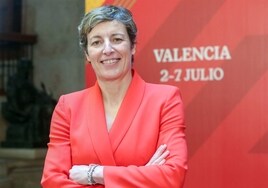 Elisa Aguilar, tras la presentación del preolímpico masculino en Valencia.