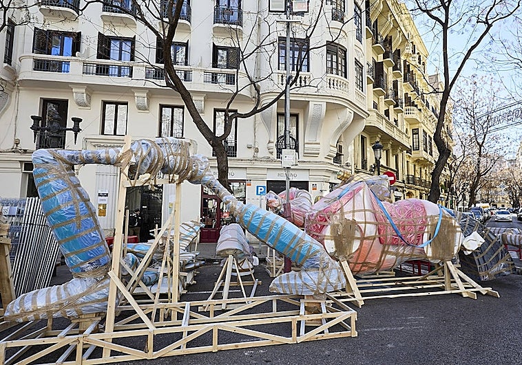 Primeras piezas en la plaza de Almirante Cadarso-Conde Altea.