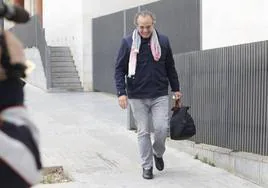 Sergio Blasco, a la salida de la Ciudad de la Justicia.