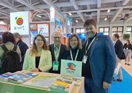 La delegación de Calp en la feria que se celebra en Berlín.