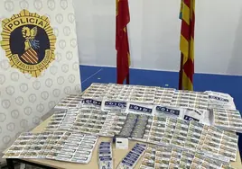 Cupones ilegales que prentendían venderse en Valencia.