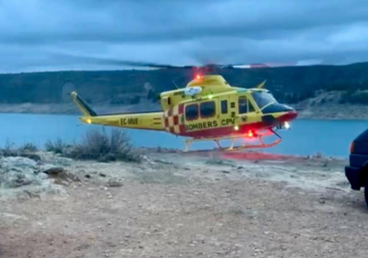 Rescate en el embalse de Tous.