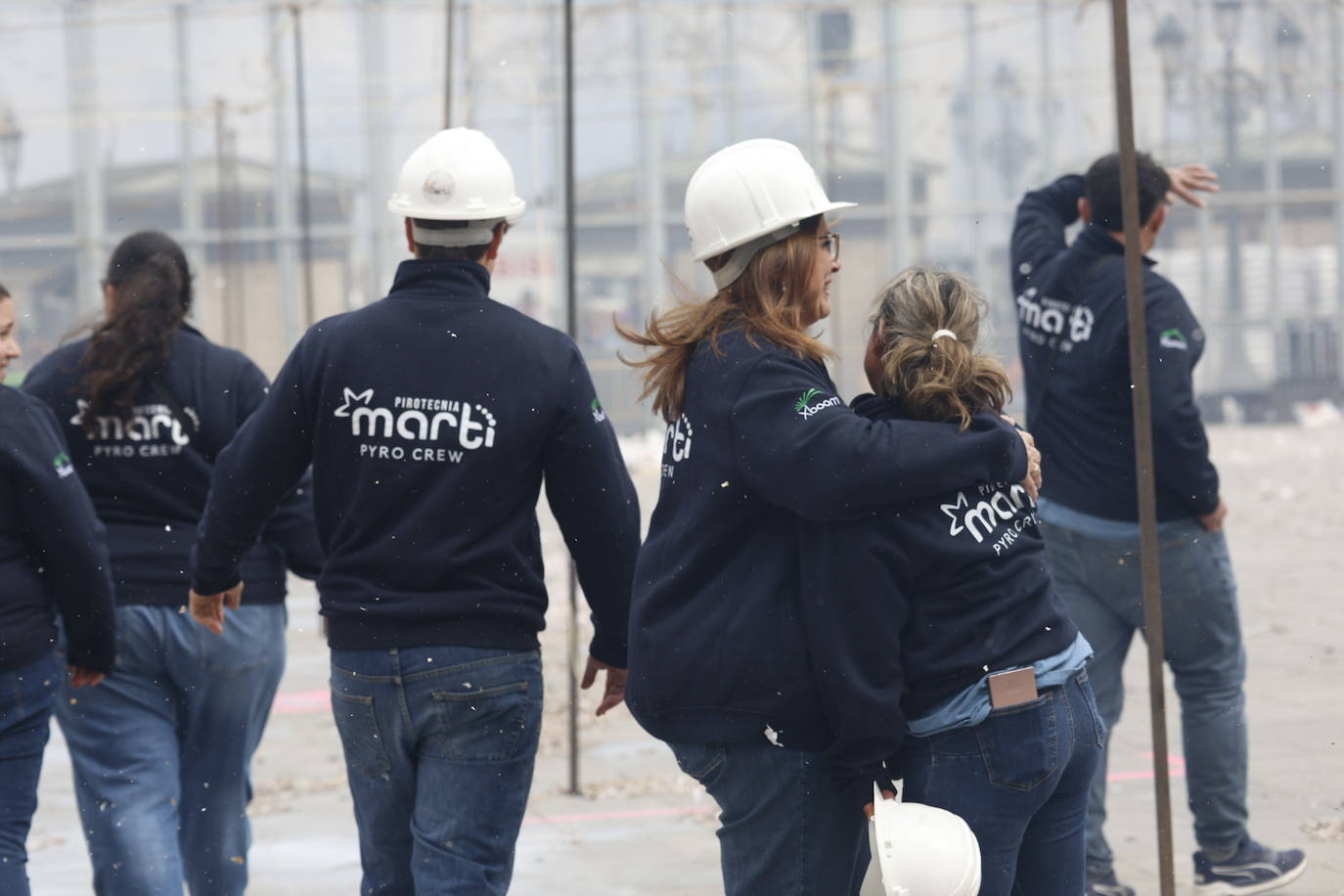 Fotos de la mascletà del 8-M disparada por Reyes Martí en Valencia en Fallas