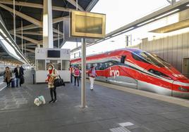 Un tren de la compañía Iryo.