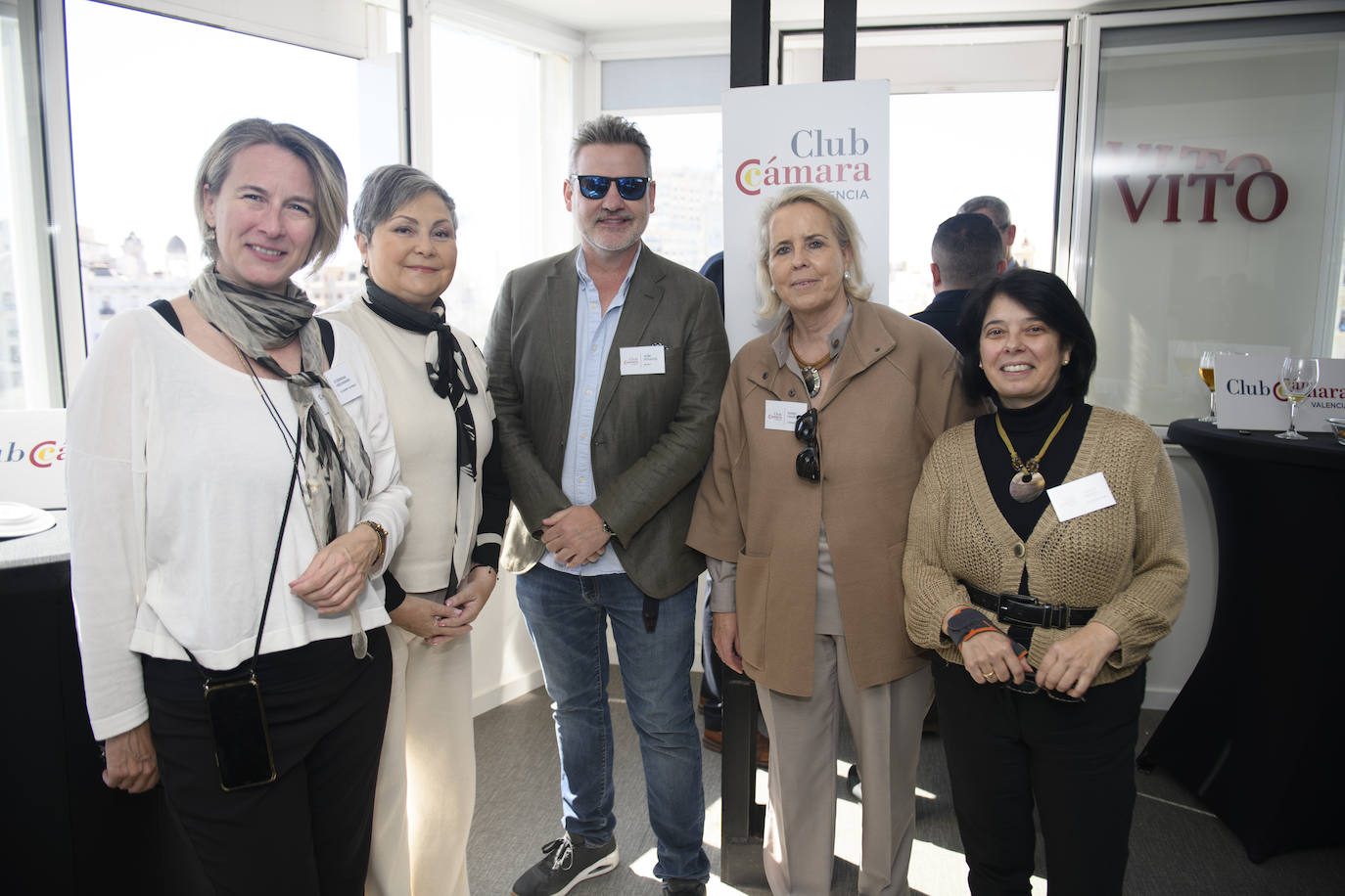 Corina Heilmann, María José Mainar, José Poyatos, Isabel Galbis y Marga Tripero.