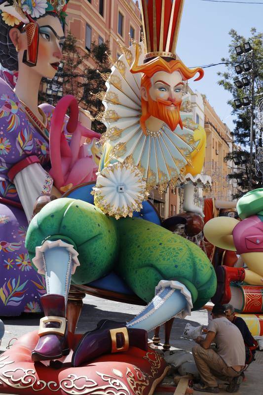 Así se plantan las Fallas de Valencia en 2024