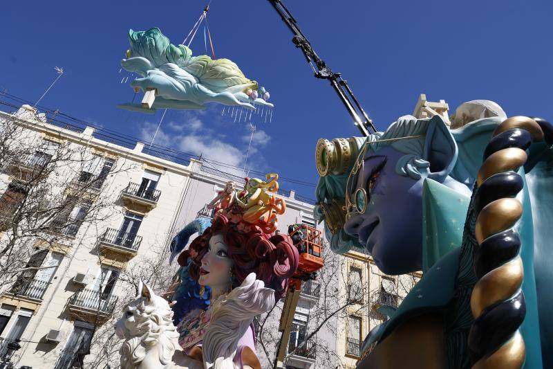 Así se plantan las Fallas de Valencia en 2024