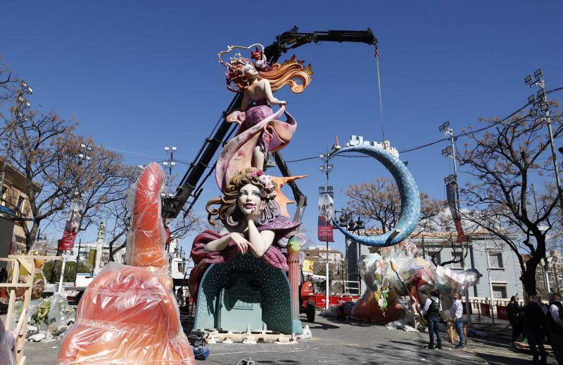 Así se plantan las Fallas de Valencia en 2024