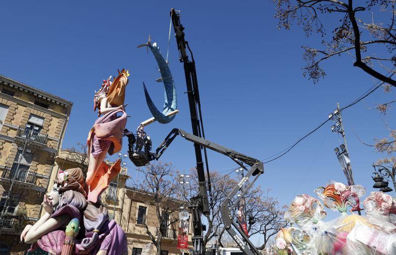 Así se plantan las Fallas de Valencia en 2024