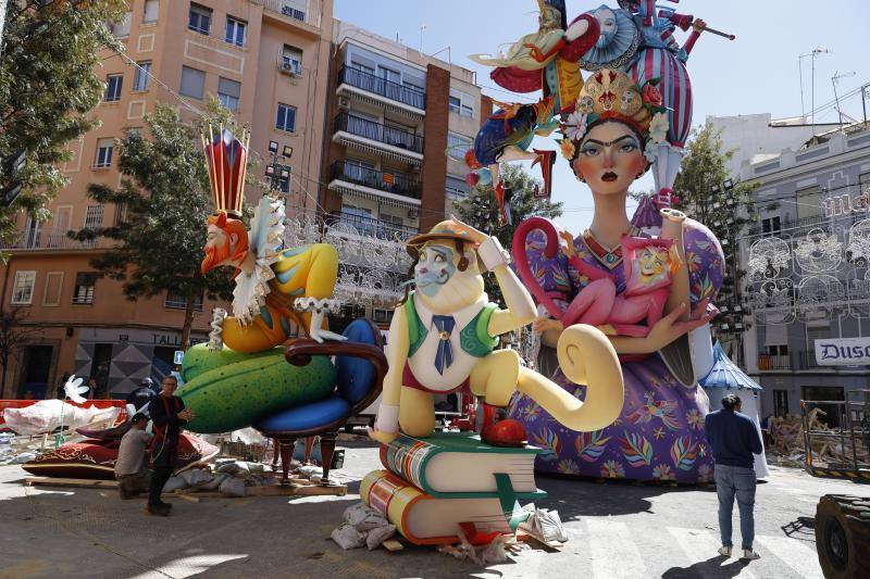 Así se plantan las Fallas de Valencia en 2024