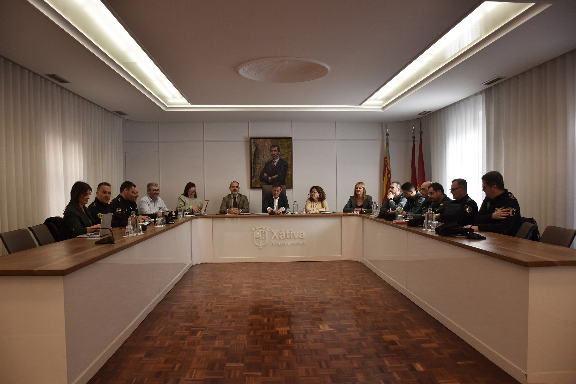 Reunión de la junta local de seguridad con la presencia del nuevo subdelegado del Gobierno.