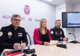 Presentación del dispositivo de seguridad de Fallas en Gandia.