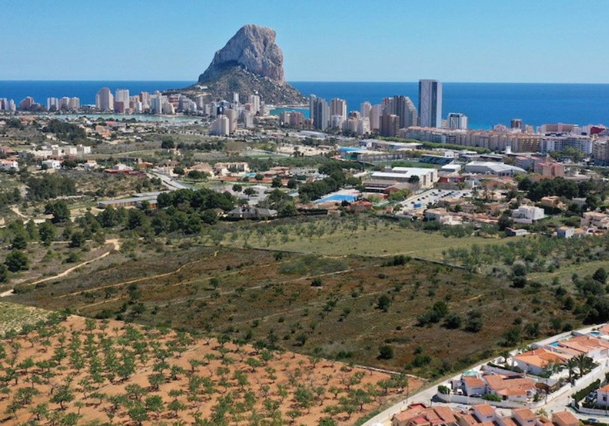 Zona donde se proyecta el segundo instituto de Calp