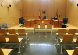 Sala de vistas de la Ciudad de la Justicia de Valencia, en una imagen de archivo.