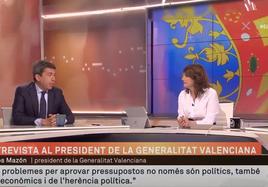 Imagen de la entrevista de este miércoles en TV3. LP