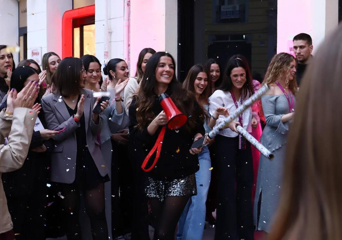 Rocío Botella, creadora de The-Are, en la inauguración de su tienda física en Valencia hace unos días.