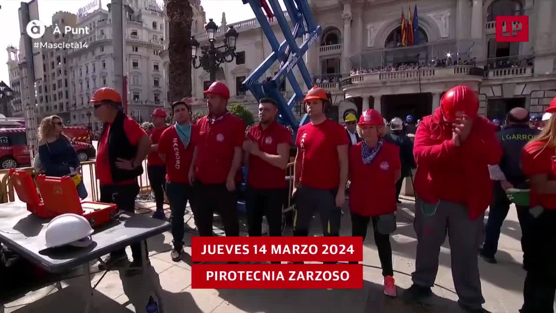 Mascletà jueves 14 marzo 2024: Pirotecnia Zarzoso