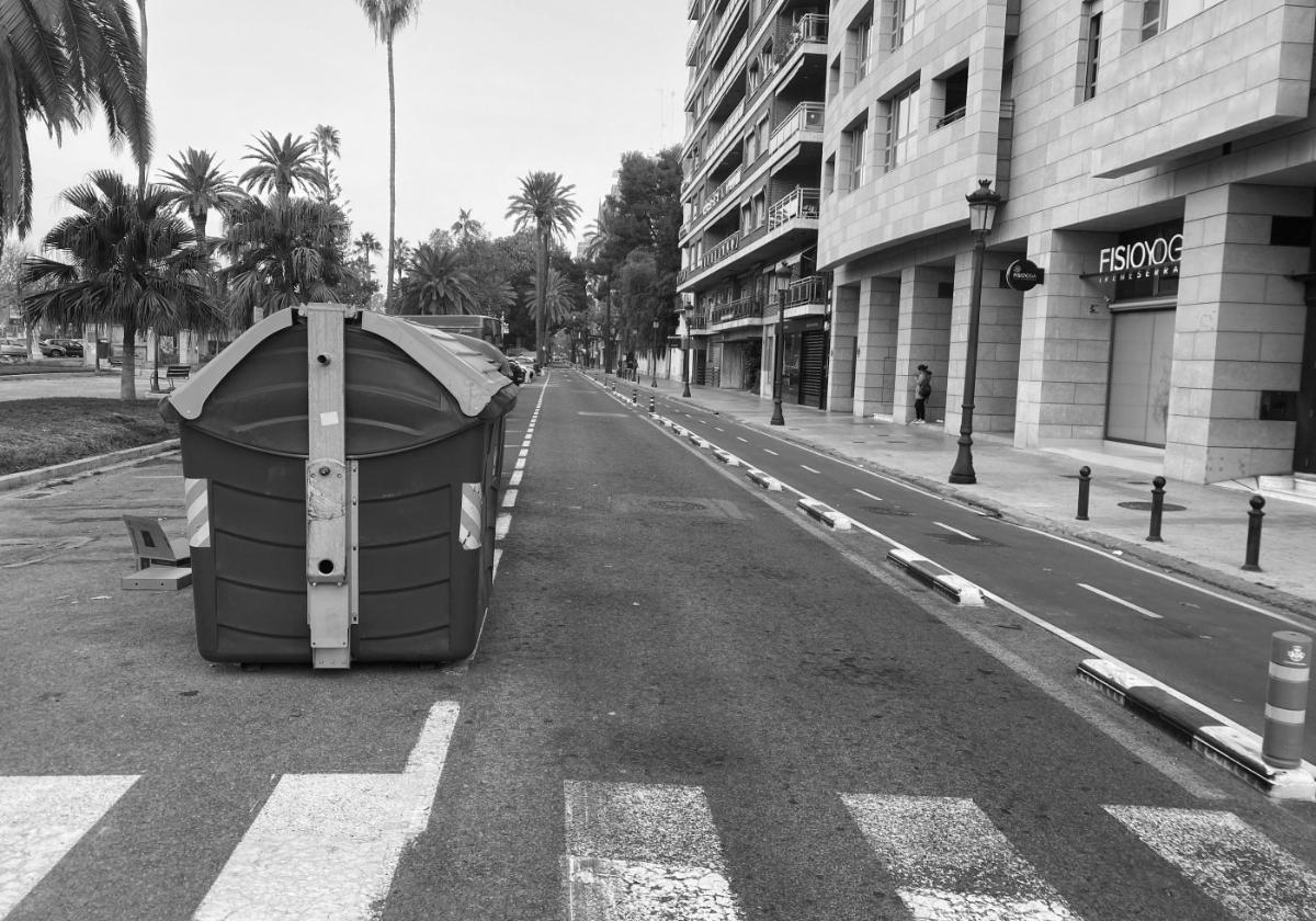 El carril bici de la Alameda