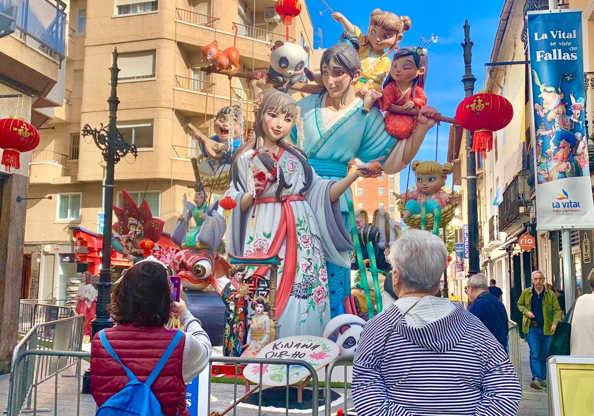 Falla Vilanova, ganadora de 2024 en Gandia.