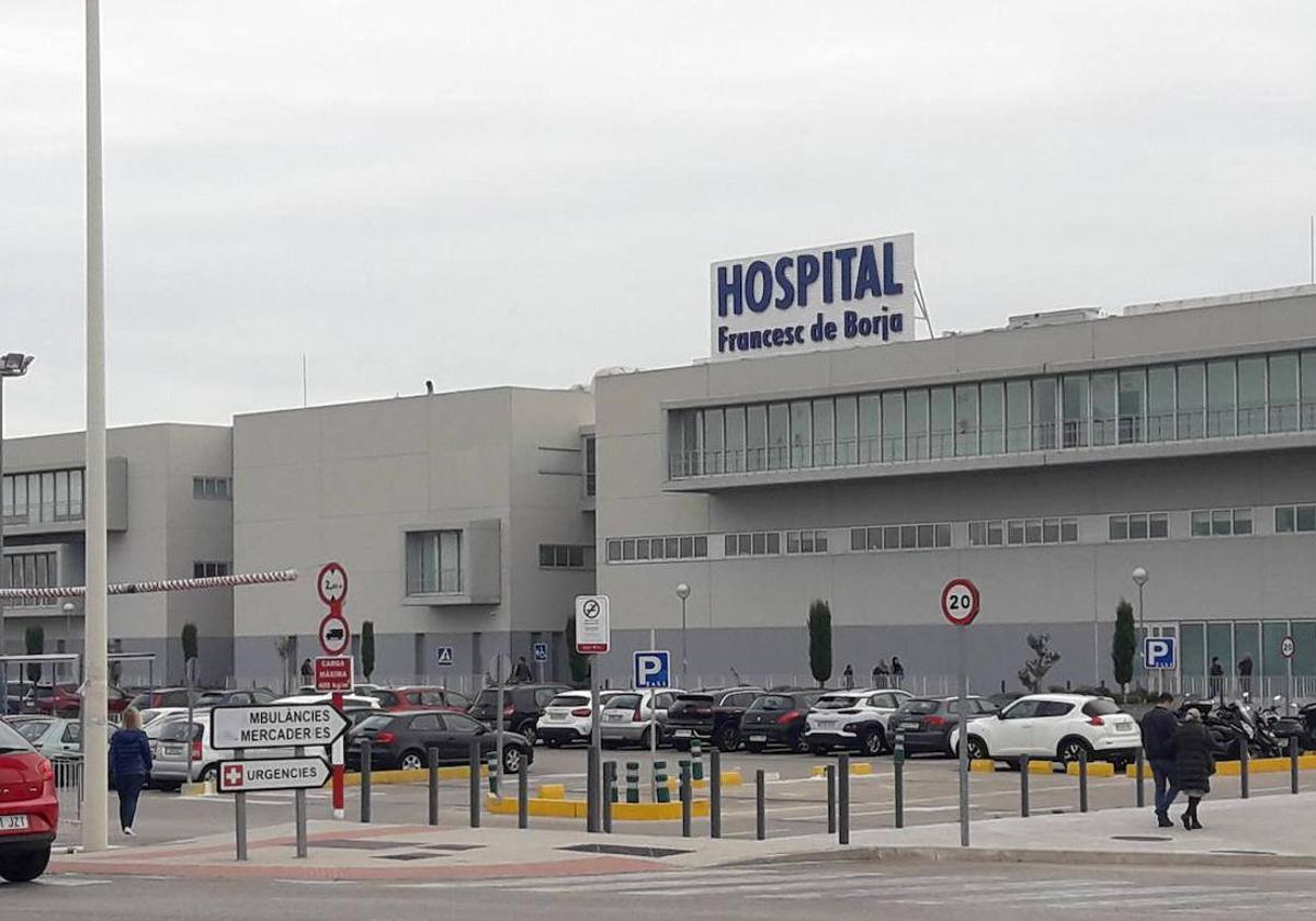 Hospital de Gandia donde han sido trasladados los heridos.