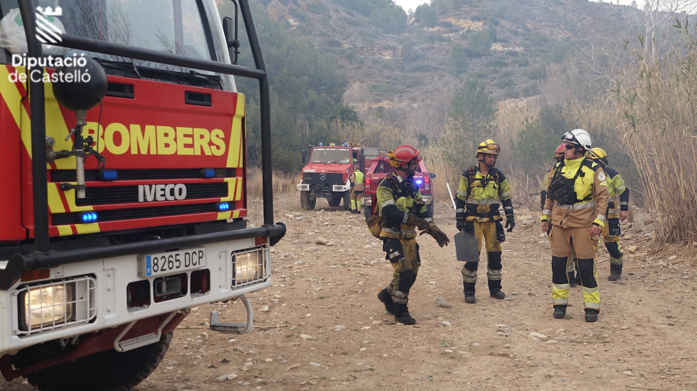 Imágenes del incendio en Fanzara