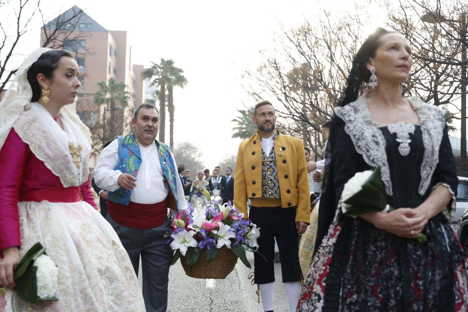 Ofrenda a las víctimas del incendio de Campanar