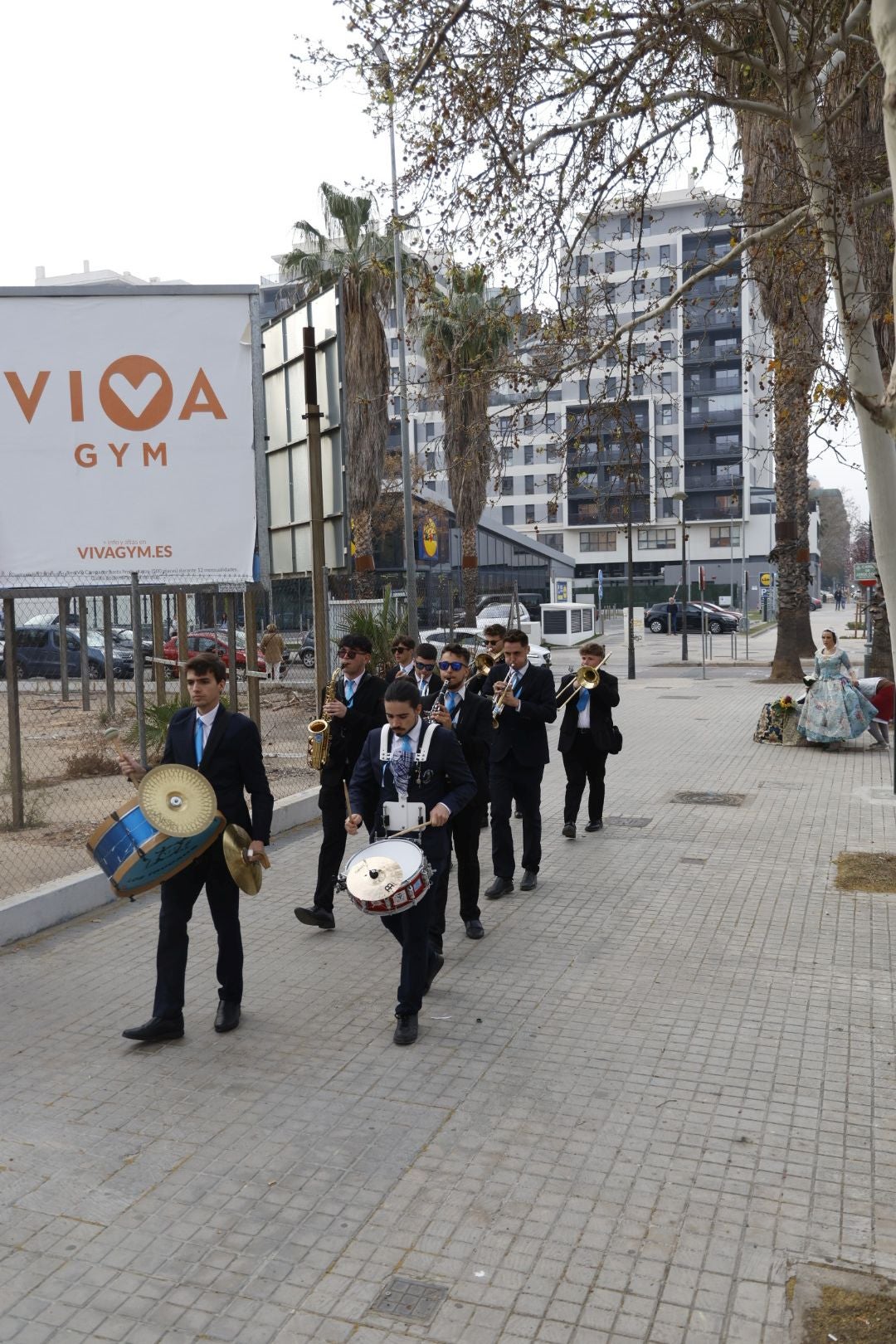 Ofrenda a las víctimas del incendio de Campanar