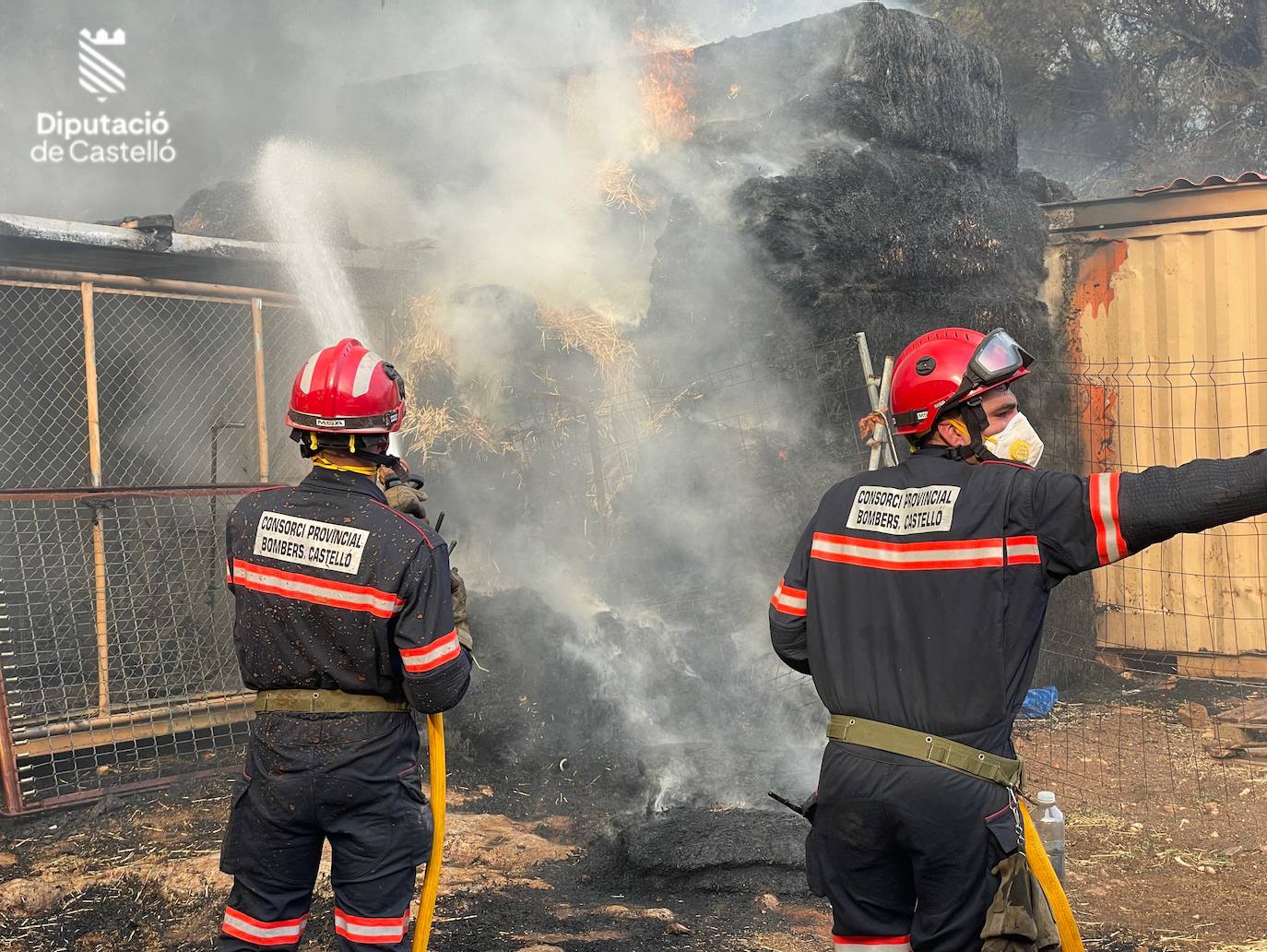 Imágenes del incendio en Fanzara