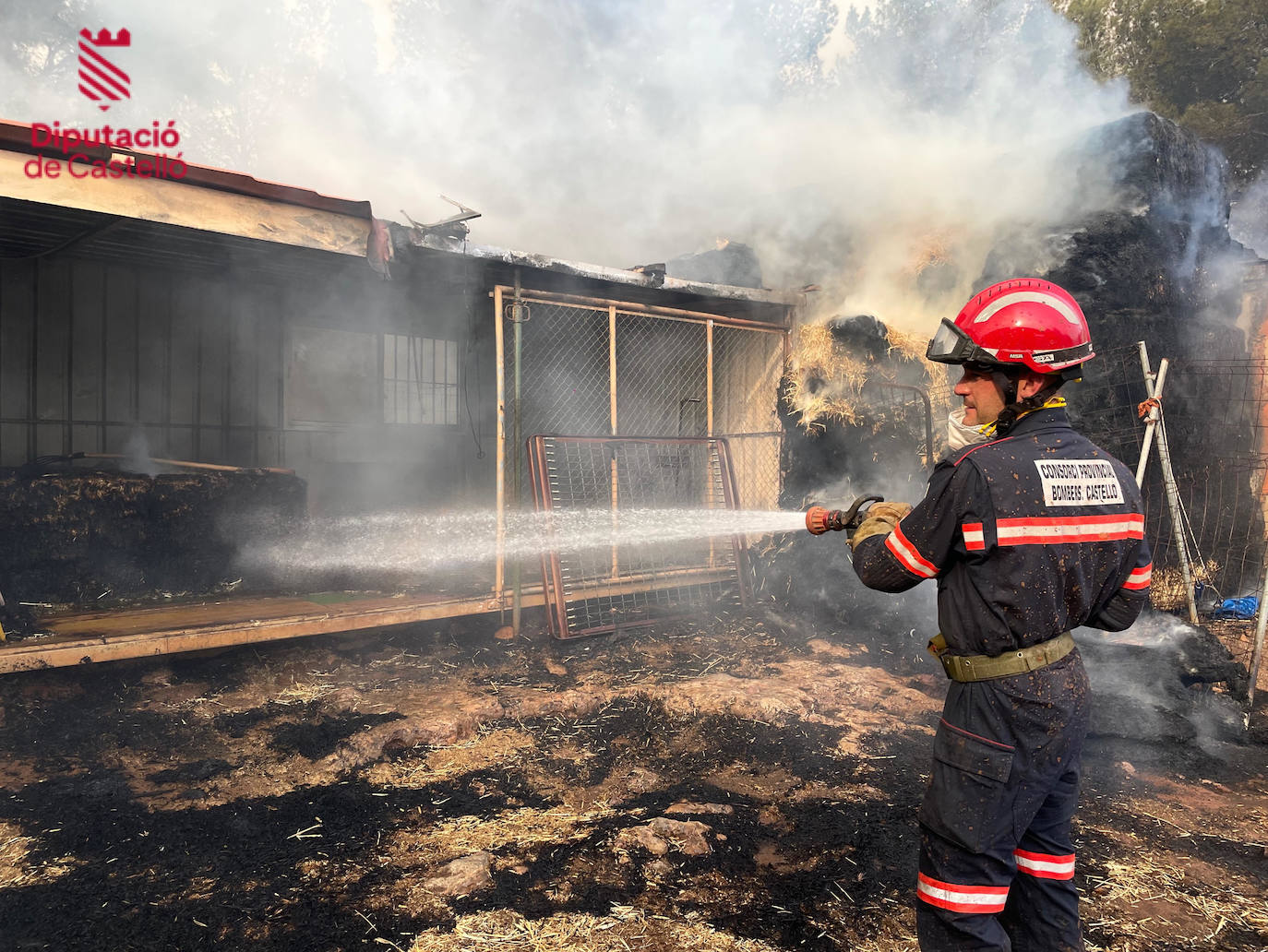 Imágenes del incendio en Fanzara