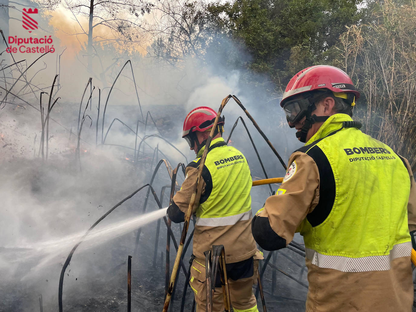 Imágenes del incendio en Fanzara