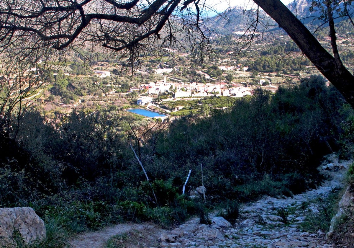 Una vista de la Vall de Gallinera.