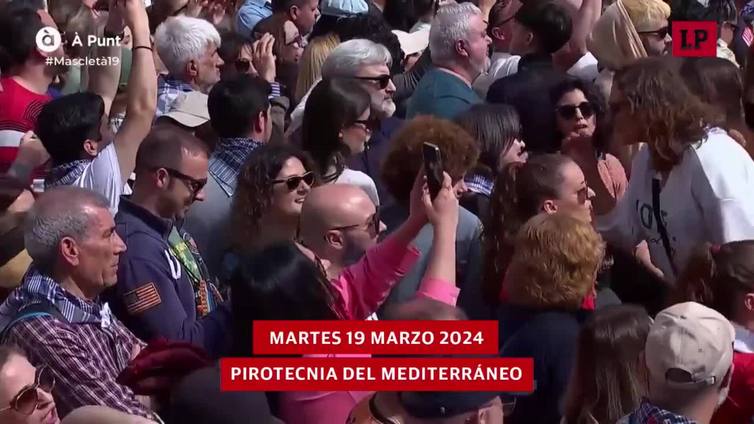 Mascletà martes 19 marzo 2024: Pirotecnia del Mediterráneo