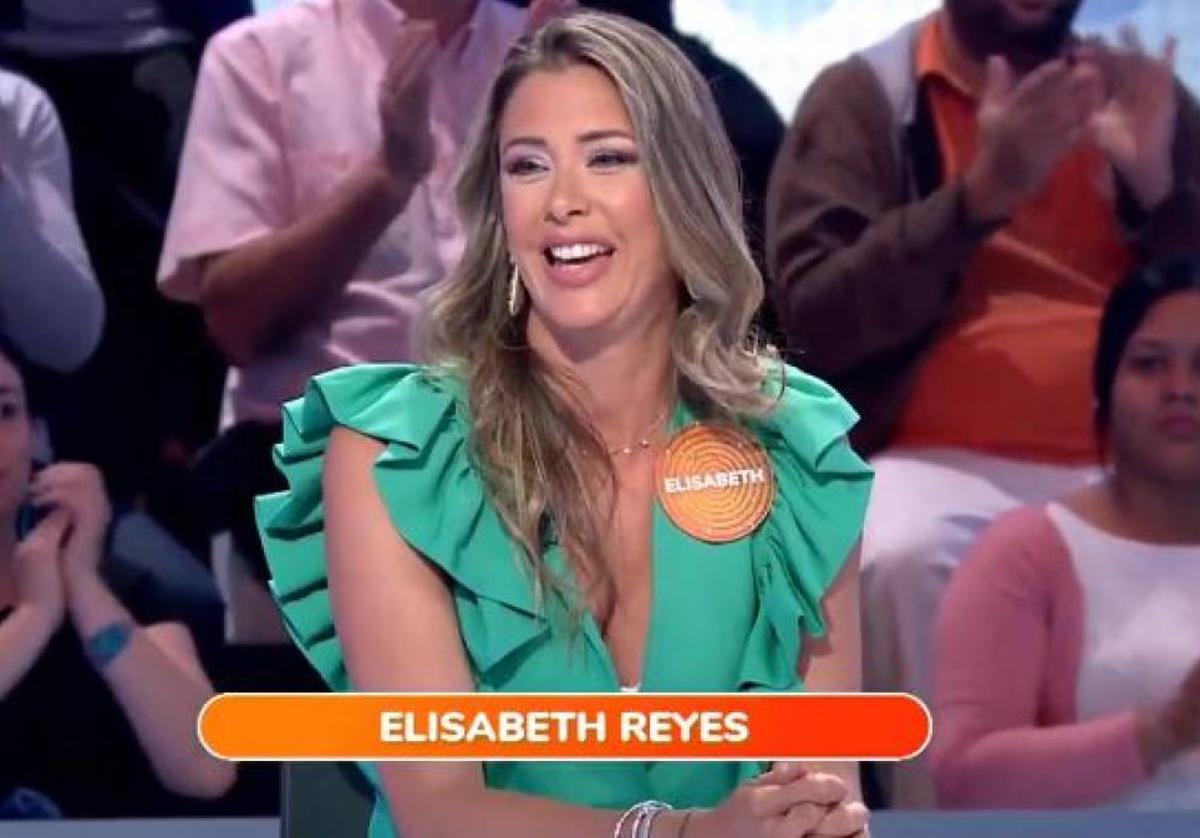Elisabeth Reyes durante una de sus participaciones en 'Pasapalabra'.