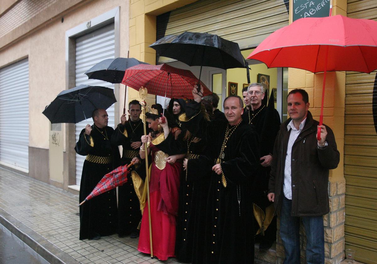 Lluvias en Valencia durante la Semana Santa Marinera en una imagen de archivo.