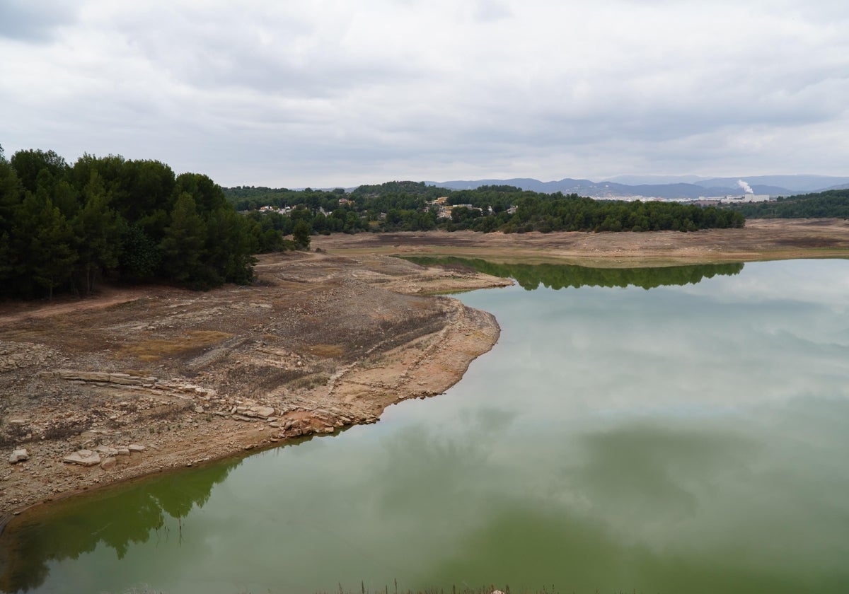 Vista del pantano de María Cristina tomada hace unos días.