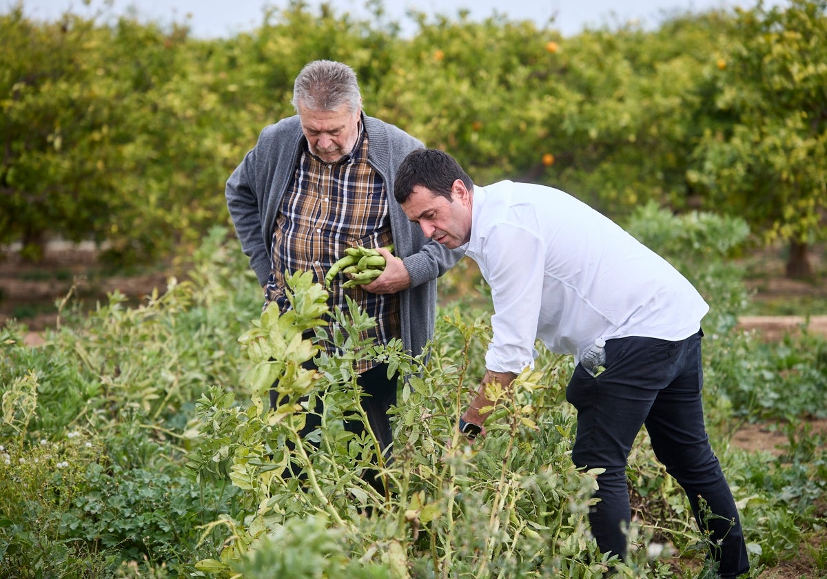 Imagen principal - El cocinero más verde y el agricultor con dos estrellas Michelin