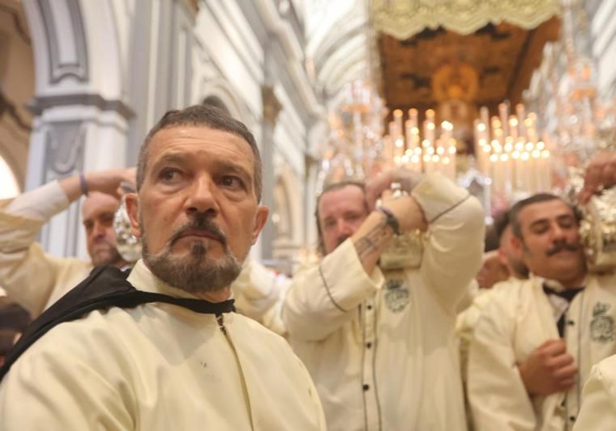 Antonio Banderas, el pasado Domingo de Ramos.