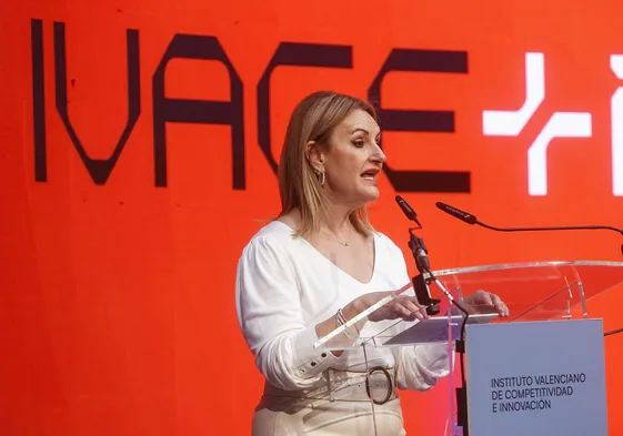 La consellera Nuria Montes durante la presentación de 'Ivace+i'.