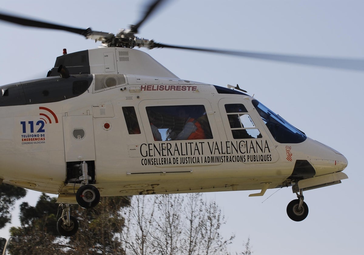 Helicóptero de emergencias de la Generalitat Valenciana.