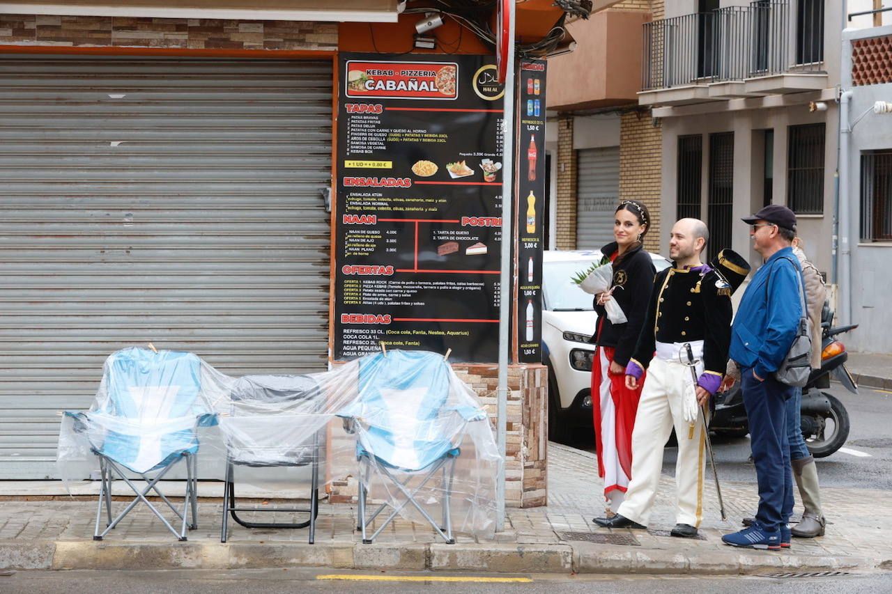 Suspendido el Desfile de Resurrección de la Semana Santa Marinera de Valencia por la lluvia, en imágenes