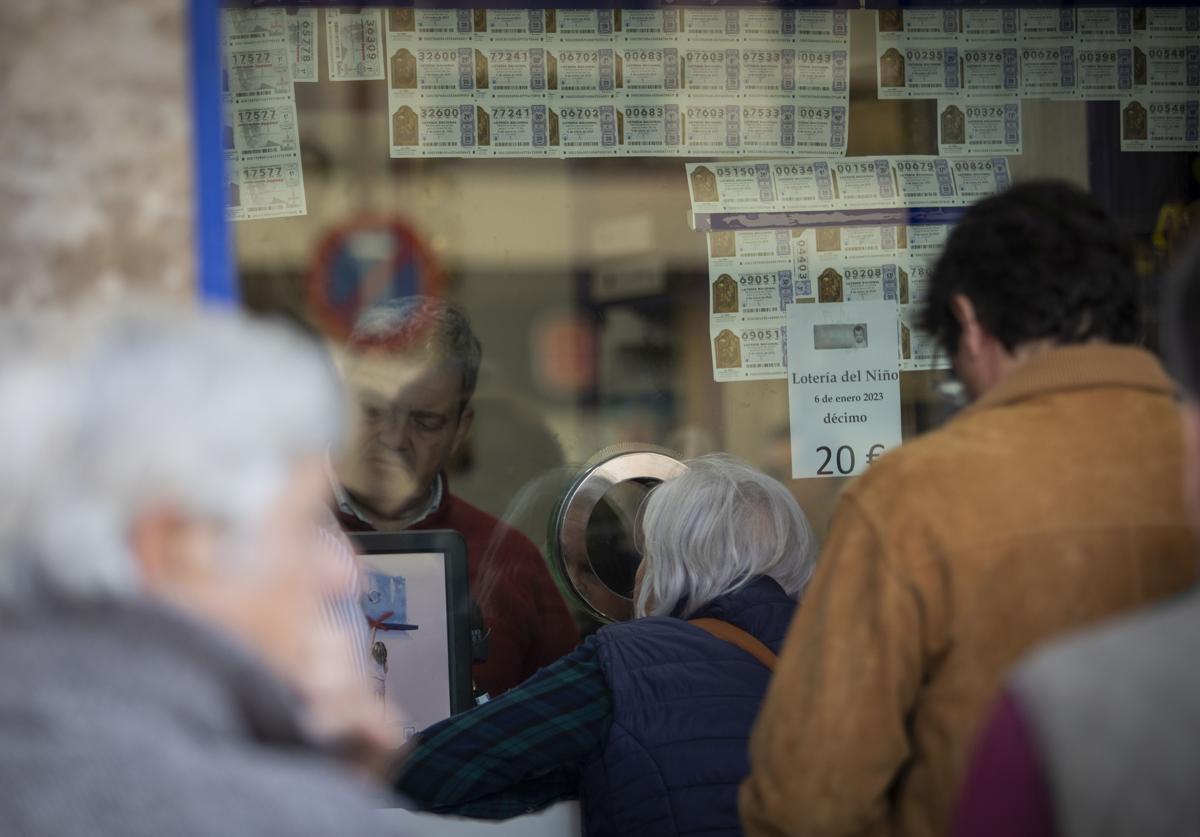 Un administración de lotería, en una imagen de archivo.