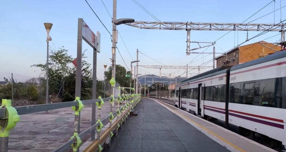 Estación de tren l'Alcúdia de Crespins.