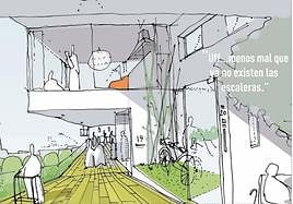 Reinterpretación de una corrala para hacerla 100% accesible para todos los posibles habitantes: un proyecto del equipo de arquitectura FÜNDC.