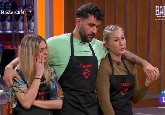 Tessa, Ramón y Tamara se enfrentan a la primera expulsión de 'MasterChef 12'.