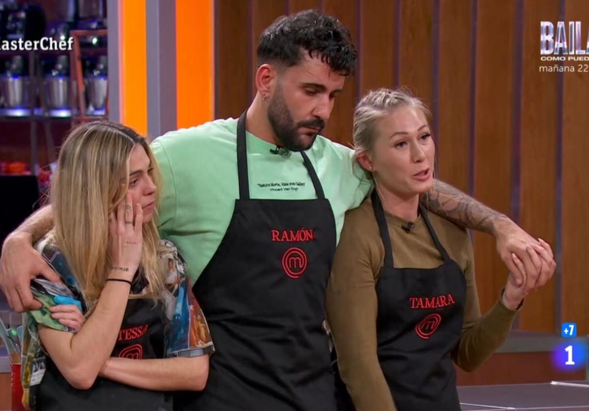 Tessa, Ramón y Tamara se enfrentan a la primera expulsión de 'MasterChef 12'.