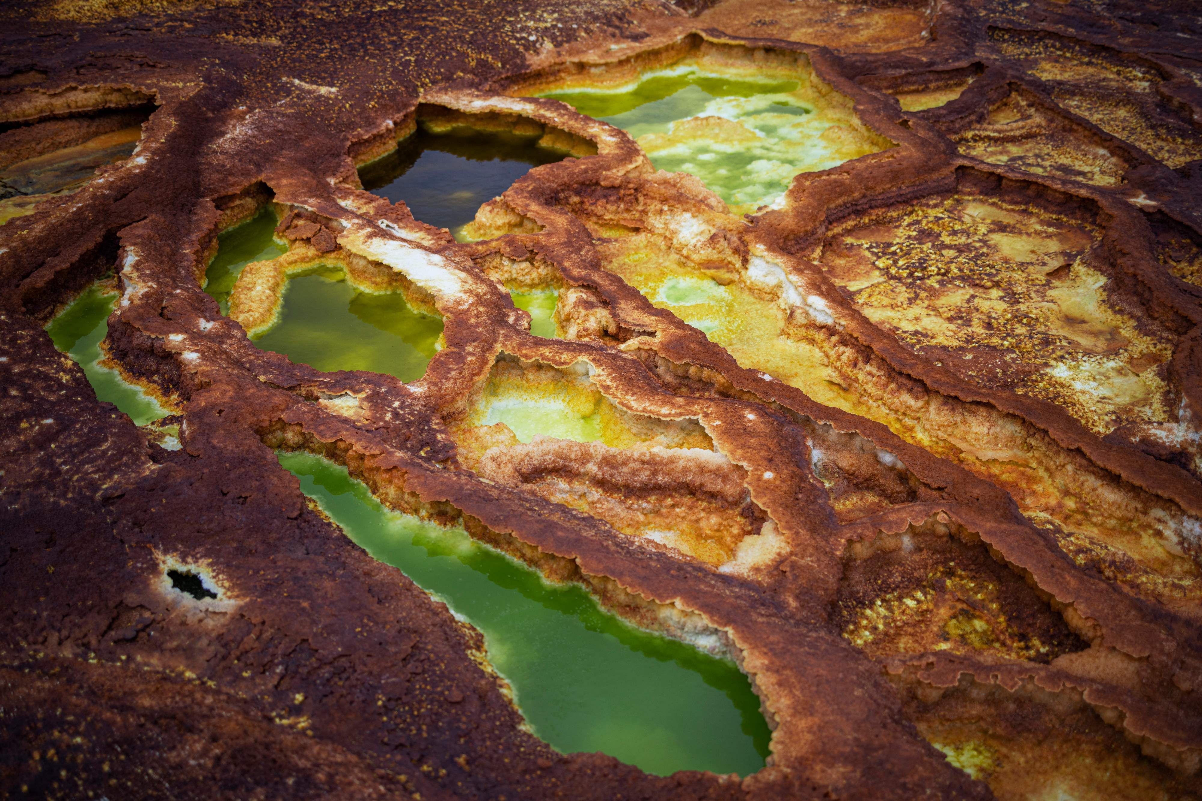 Bienvenido a Dallol, el lugar más letal del mundo: un volcán de ácido y temperaturas a 50 grados