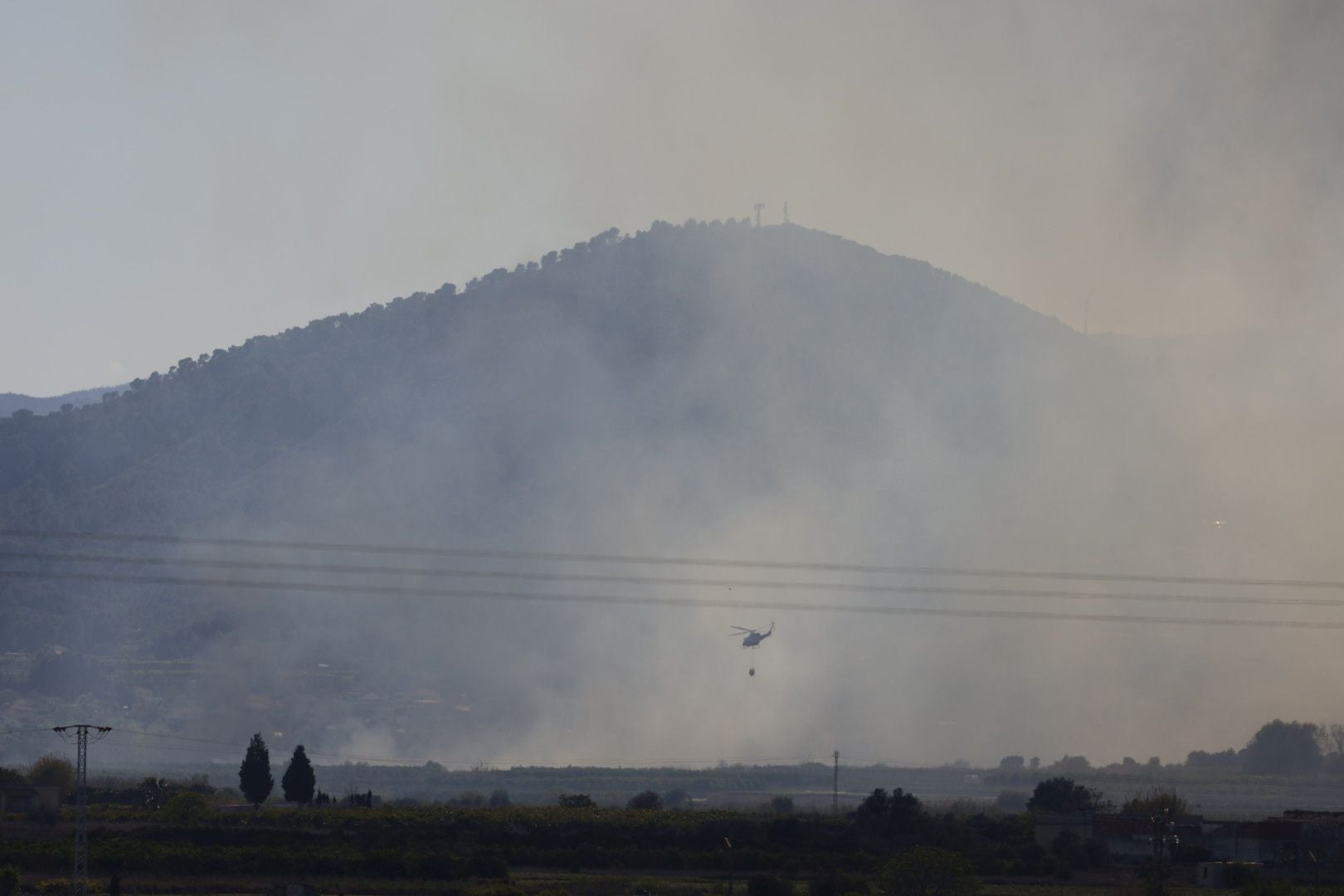 Declarado un incendio forestal en el Parque Natural del Túria