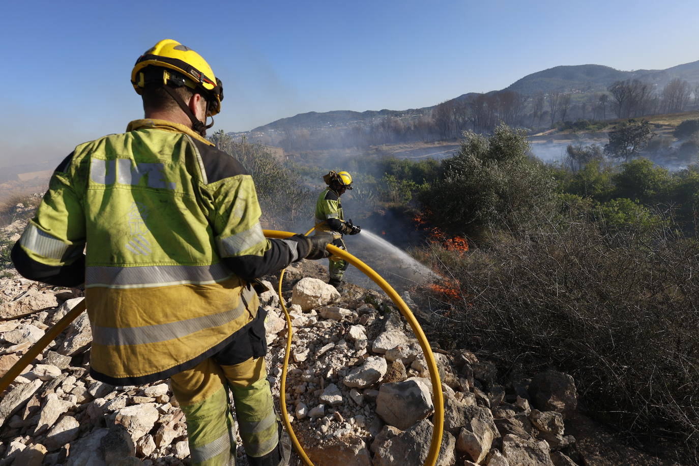 Declarado un incendio forestal en el Parque Natural del Túria