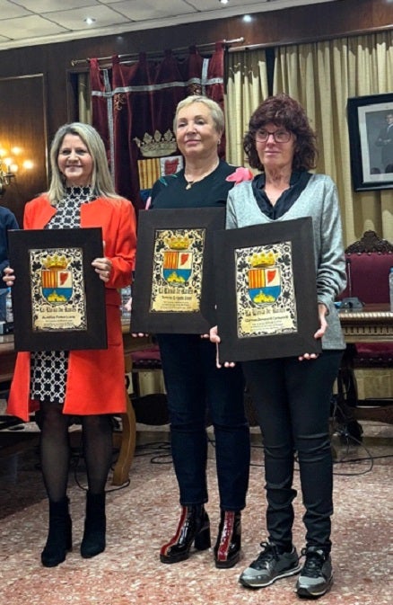 Las maestras del colegio Cristo del Milagro homenajeadas.