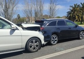 Dos de los vehículos implicados en el accidente.